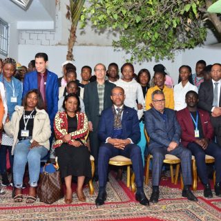 Étudiants et invités de l'Institut IMAGE lors d'un événement